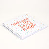 Ring-bound Memory Book that can be personalised, for example, Welcome to the World Ralph, in orange text